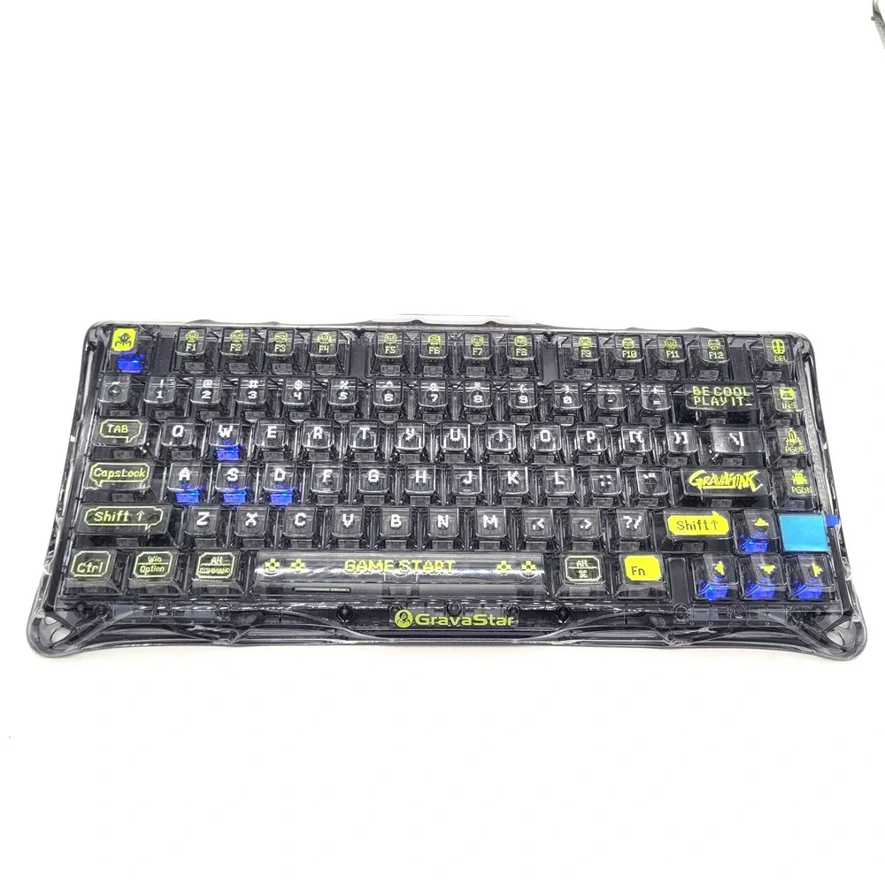 GravaStar K1 Lite Gaming Keyboard 75% RGB Tri-Mode‎ Hot-Swap Linear Switch Black